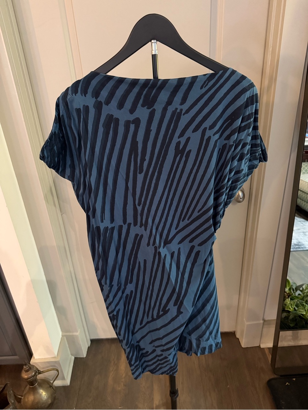 Vivienne Westwood Blue and Navy Short Sleeve Mini Dress